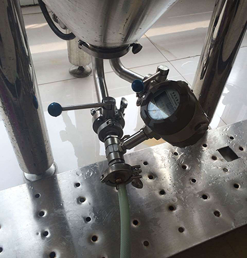 啤酒流量計(jì)現(xiàn)場安裝使用圖